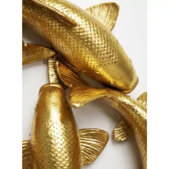 KARE Design Bilder-Wandobjekt School Of Koi Gold O102Cm