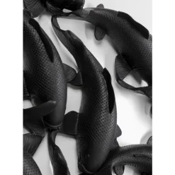 KARE Design Bilder-Wandobjekt School Of Koi Schwarz O160Cm