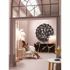 KARE Design Bilder-Wandobjekt School Of Koi Schwarz O160Cm