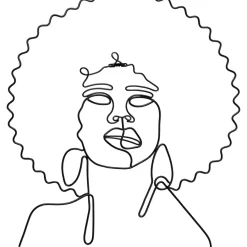 KARE Design Bilder-Wandobjekt Wire African Woman 50X57Cm