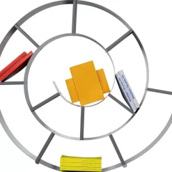 KARE Design Regale-Wandregal Snail Silver Grau