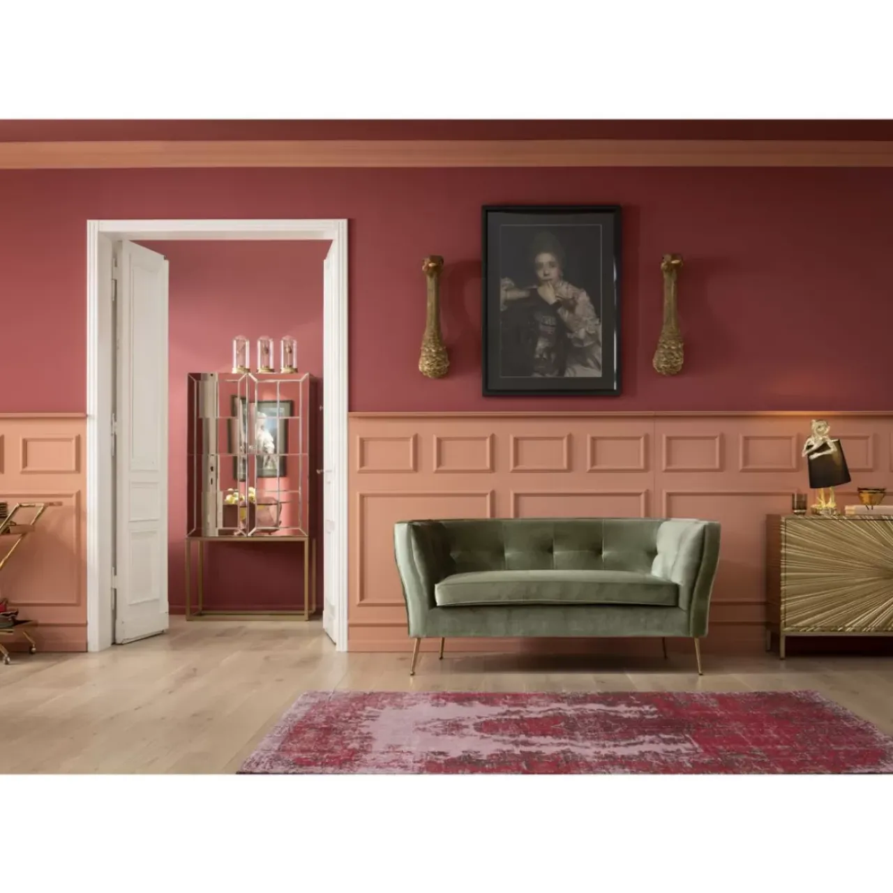 KARE Design Bilder-Wandschmuck Ostrich Gold