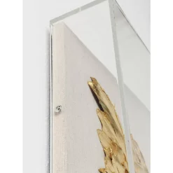 KARE Design Bilder-Wandschmuck Wings Gold-Weis 120X120Cm