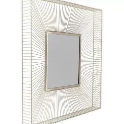KARE Design Spiegel-Wandspiegel Dimension Champagner 91X91Cm