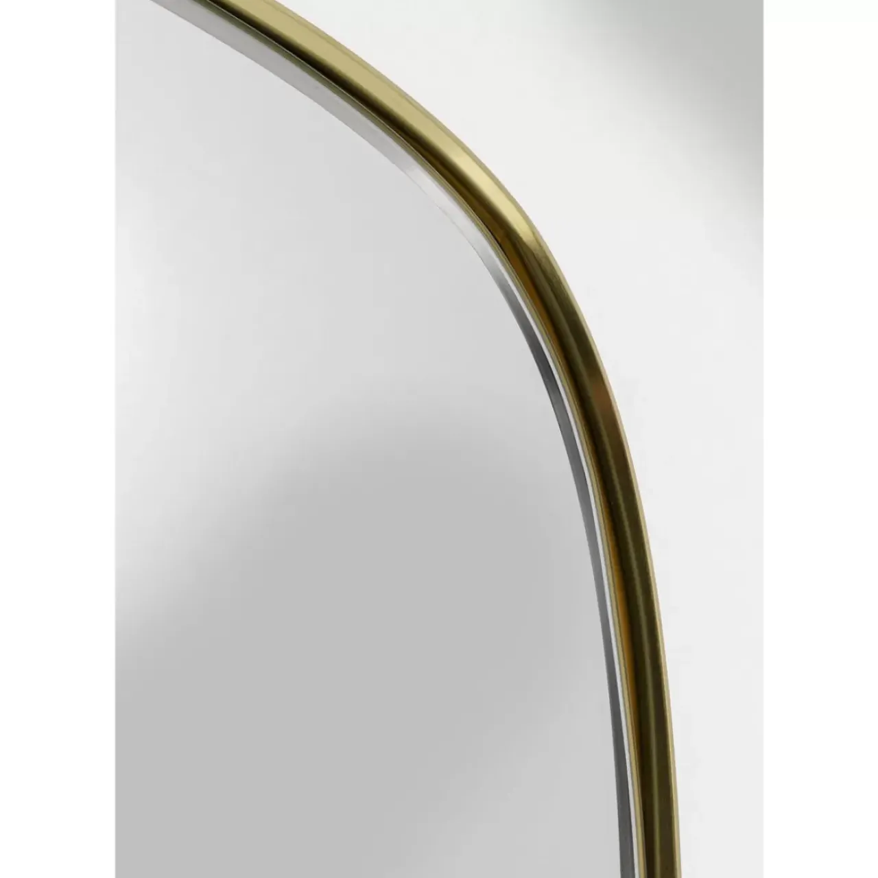 KARE Design Spiegel-Wandspiegel Shape Brass 110X120Cm