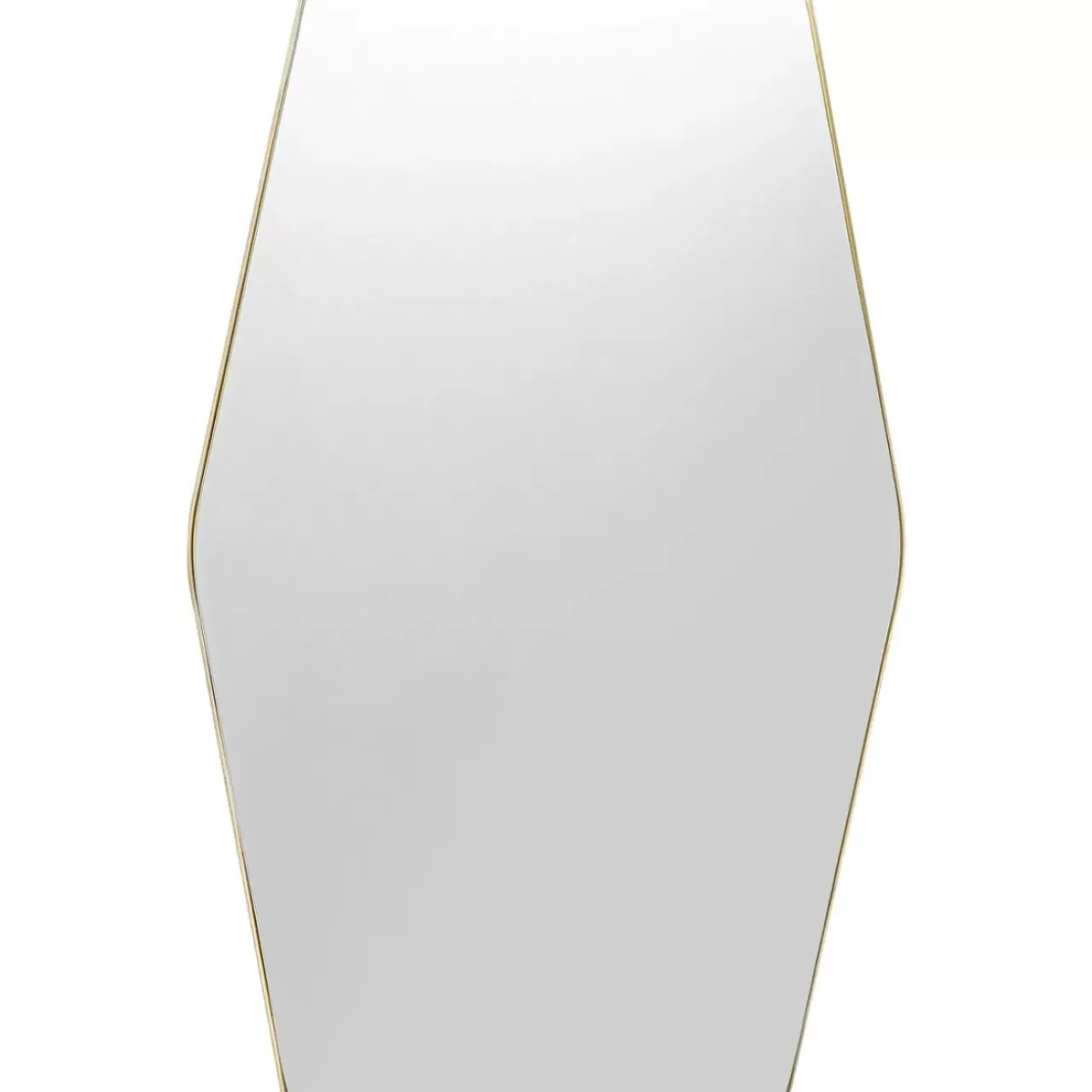 KARE Design Spiegel-Wandspiegel Shape Hexagon Brass 64X94,5Cm