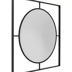 KARE Design Spiegel-Wandspiegel Stanford Frame Matt Schwarz O90Cm
