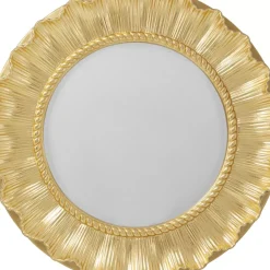 KARE Design Spiegel-Wandspiegel Sun Ray Gold O84Cm