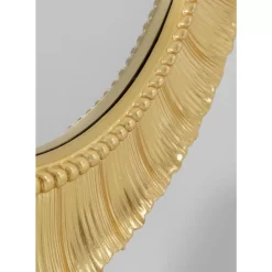 KARE Design Spiegel-Wandspiegel Sun Ray Gold O84Cm