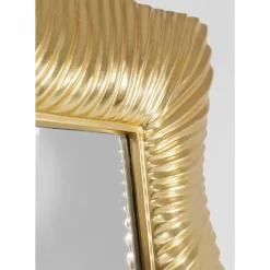 KARE Design Spiegel-Wandspiegel Wavy Brass 94X124Cm