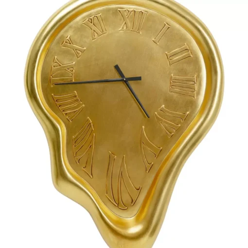 KARE Design Uhren-Wanduhr Big Drop Gold 92X127Cm