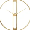 KARE Design Uhren-Wanduhr Clip Gold O107Cm