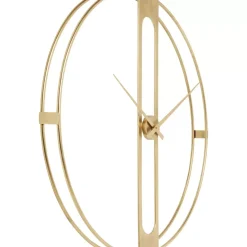 KARE Design Uhren-Wanduhr Clip Gold O107Cm