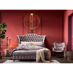 KARE Design Uhren-Wanduhr Clip Gold O107Cm