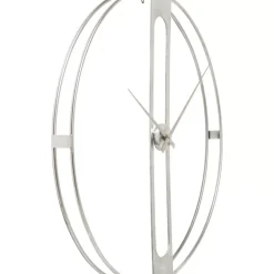 KARE Design Uhren-Wanduhr Clip Silber O60Cm