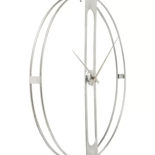 KARE Design Uhren-Wanduhr Clip Silber O60Cm
