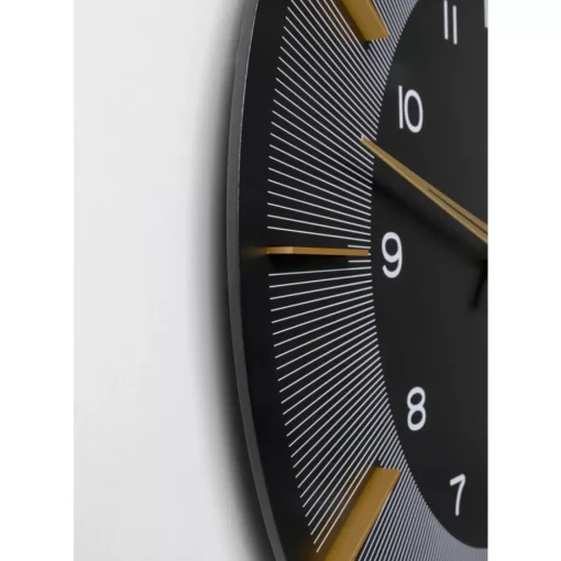 KARE Design Uhren-Wanduhr Lio Schwarz O60