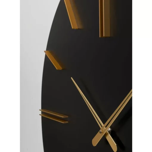 KARE Design Uhren-Wanduhr Luca Schwarz O70Cm