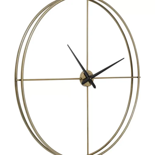 KARE Design Uhren-Wanduhr Simple Pure Brass O95Cm