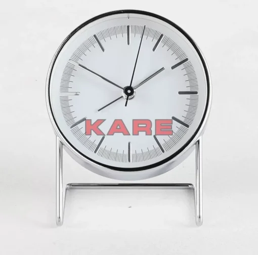 KARE Design Uhren-Wecker Levin Silber