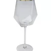 KARE Design Geschirr & Tischaccessoires-Weinglas Diamond Gold Rim