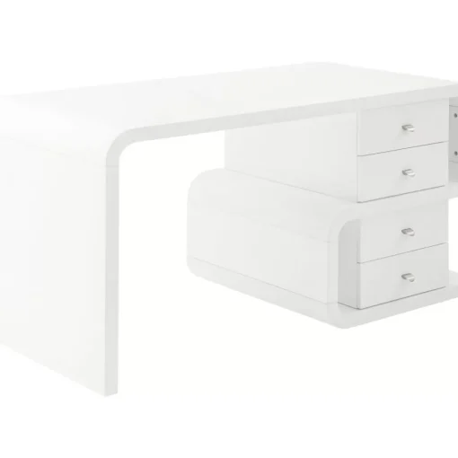 KARE Design Tische-White Club Schreibtisch Snake 150X70Cm